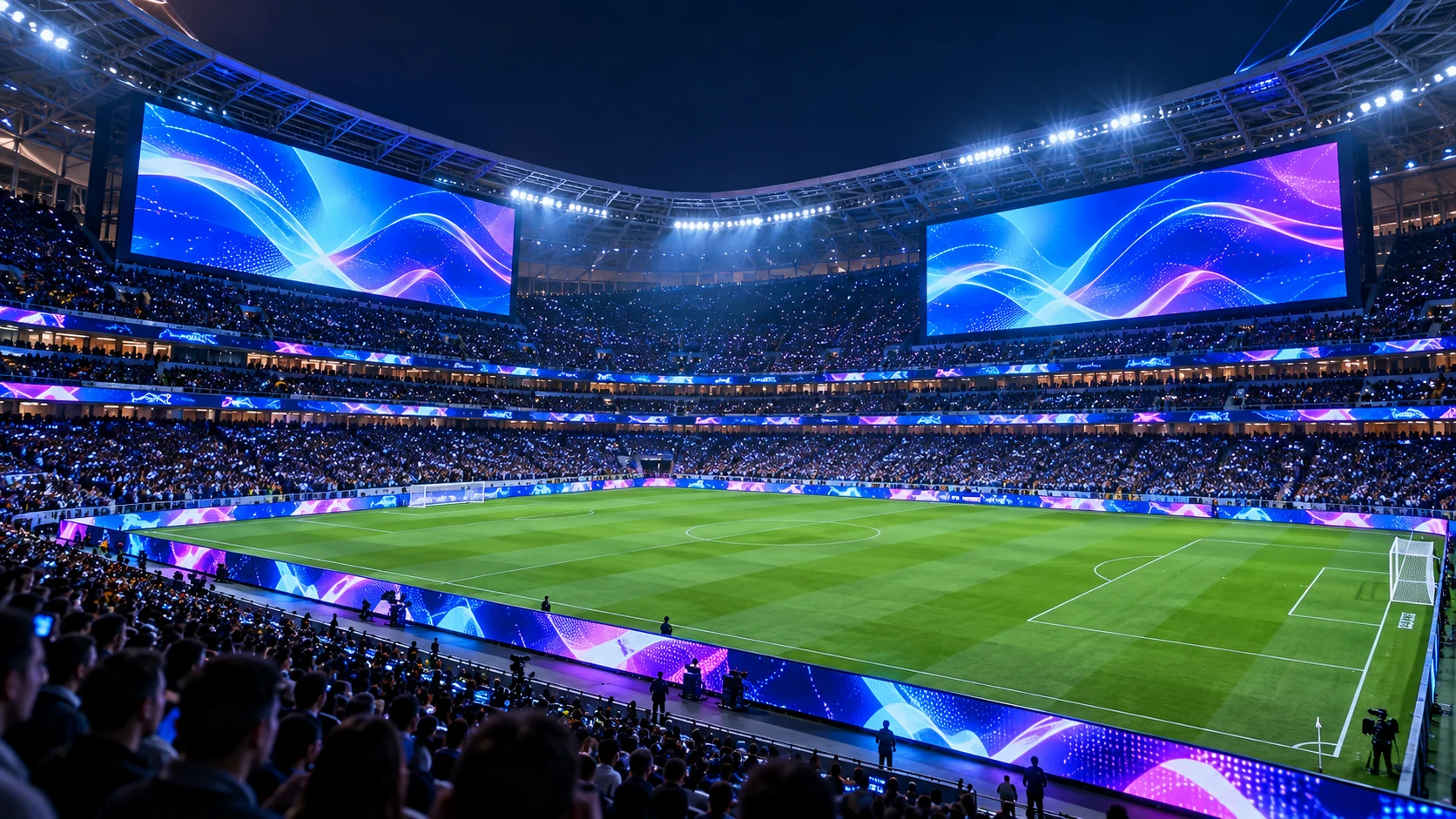 Pantallas de un estadio